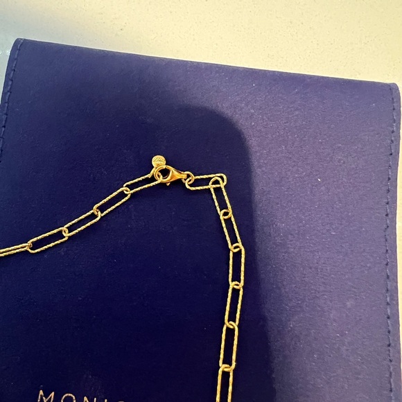 Monica Vinader Alta Textured Chain Necklace - Picture 4 of 6